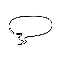 Naklejka premium hand drawn speech bubbles. Vector illustration
