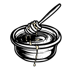 honeybee, honeybee svg, honeybee png, honeybee illustration, honeybee vector, bee hive, bee, honey jar, honey svg, honey png, vector, flower, floral, design, illustration, pattern, tattoo, art, nature