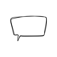 Naklejka premium hand drawn speech bubbles. Vector illustration