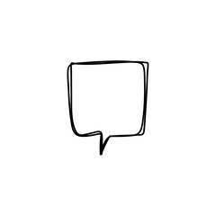 Naklejka premium hand drawn speech bubbles. Vector illustration