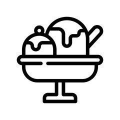 ice cream line icon
