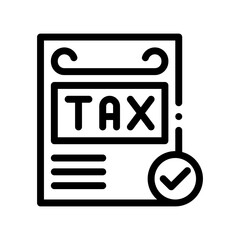 tax line icon