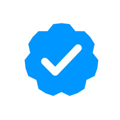 Verified badge profile vector 