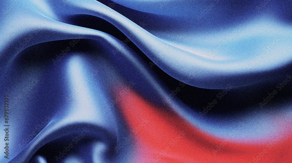 Wall mural red and blue grainy abstract fluid background with noise texture for header poster banner backdrop d
