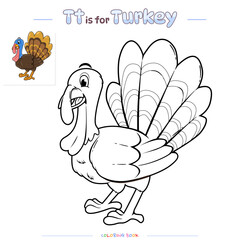 Coloring Page Turkey.