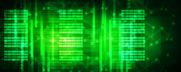 2d illustration Abstract futuristic electronic circuit technology background