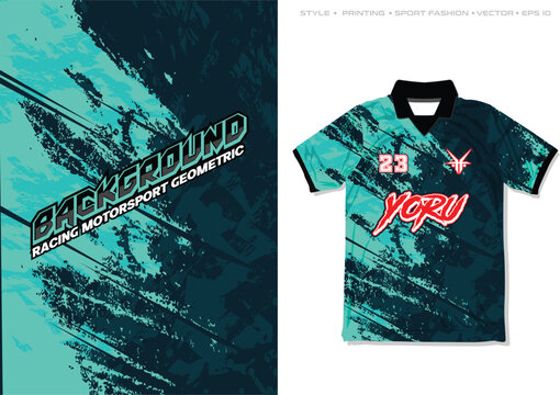 grunge brush sporty sublimation jersey design vector abstract background bright car decal wrap