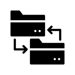 file transfer glyph icon