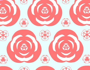 seamless pattern with roses