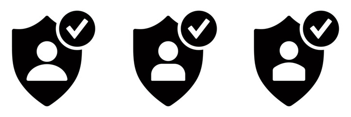 Trustworthy vector flat icons set