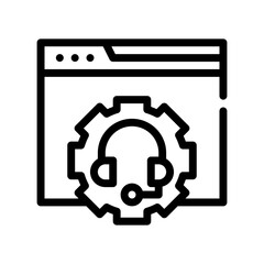 website line icon