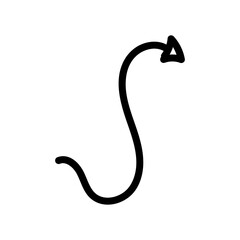 black arrows doodle hand drawn