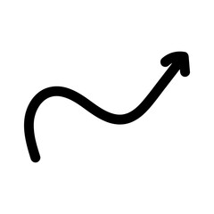 black arrows doodle hand drawn