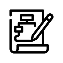 writing line icon