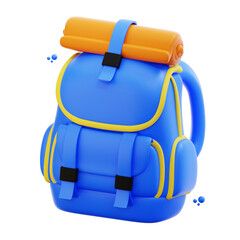 3d rendering backpack illustration