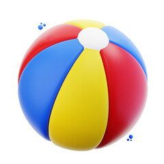 3d rendering beach ball illustration