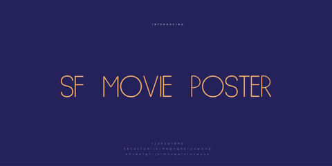 Elegant Font Uppercase Lowercase and Number. Classic Lettering Minimal Fashion Designs. Typography modern Sen Serif fonts regular decorative vintage concept. vector illustration © SyedMuhammad