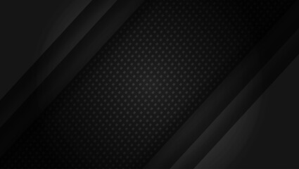 Obraz premium Simple 3D black and white gradient textured striped background