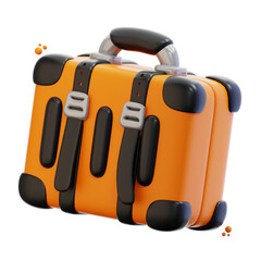 3d rendering suitcase travel illustration