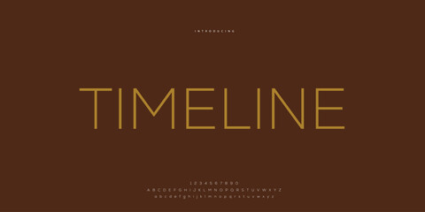 Elegant Font Uppercase Lowercase and Number. Classic Lettering Minimal Fashion Designs. Typography modern Sen Serif fonts regular decorative vintage concept. vector illustration © SyedMuhammad