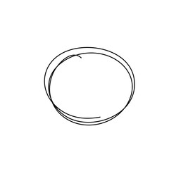 hand drawn scribble circles. Vector element