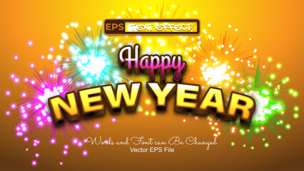 New Year Editable Text Effect