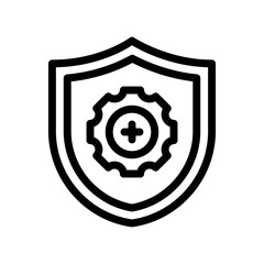 shield line icon