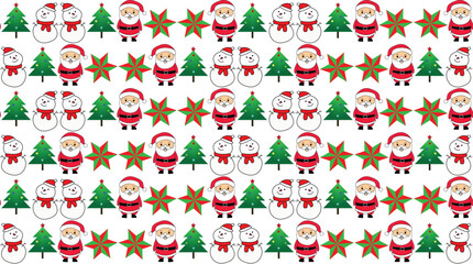 seamless pattern with Christmas star