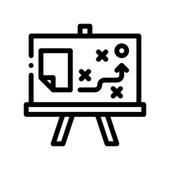 project plan line icon