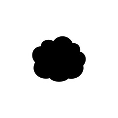 Clouds silhouettes. Design elements for the weather forecast, web interface or cloud storage applications.