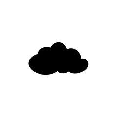 Clouds silhouettes. Design elements for the weather forecast, web interface or cloud storage applications.