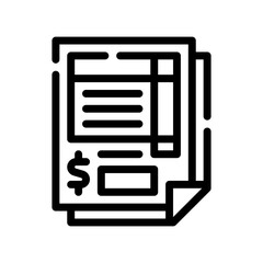 tax form line icon