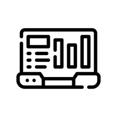 accounting system line icon