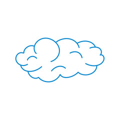 blue simple doodle clouds