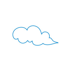 blue simple doodle clouds