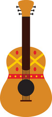 Mexico guitar illustration