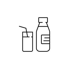 Dairy, drink, food, milk, products, protein icon