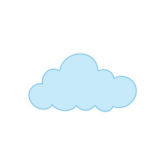 Cloud Icon for Graphic Design Project. Vector illustration 