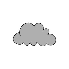 cloud vector icons. cloudlet contour symbols. Clouds silhouette