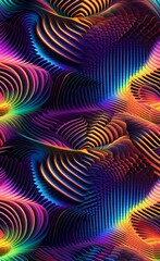 Holographic style of modern abstraction. .AI