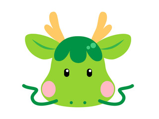 可愛い龍、正面顔