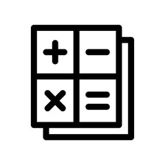 Obraz premium mathematics line icon