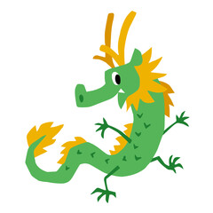 手描きのゆるい辰キャラクター(年賀、干支、挿し絵)