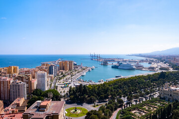 Der Hafen von Malaga - obrazy, fototapety, plakaty