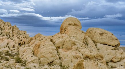Desert Boulder Formations in Joshua Tree