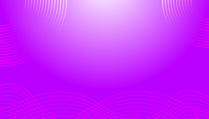 Circles stripes lines on purple background and gradient. Modern art style technology concept