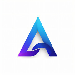 Vector logo of initial Letter A Logo solid colors