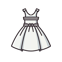 dress isolated on white background