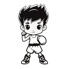 cartoon boxer