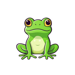 Fototapeta premium frog isolated on white background